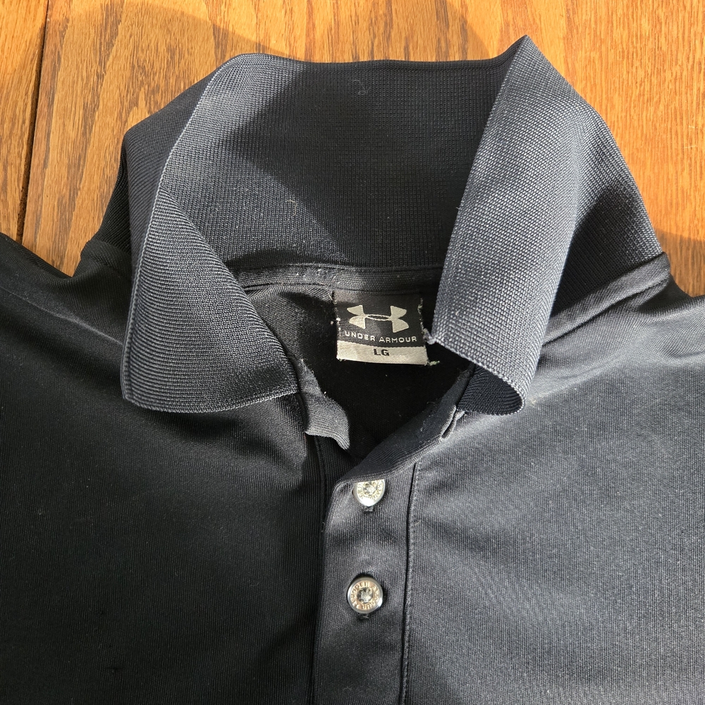 Under Armour Men's Black Polo Shirt